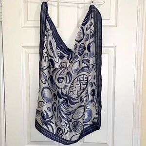 💙 NEW Silky Square Fruit Print Scarf